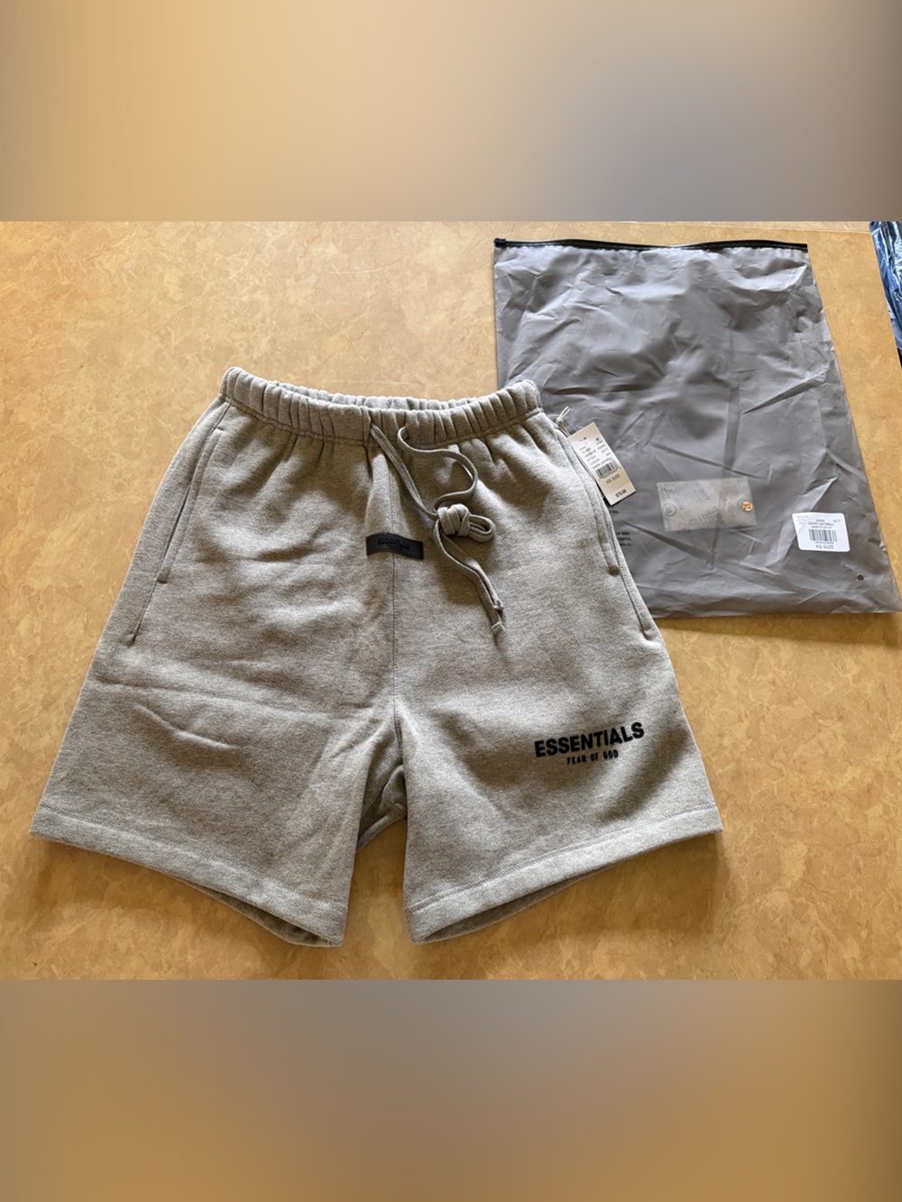 Fear Of God Essentials Dark Oatmeal Shorts | Size XS